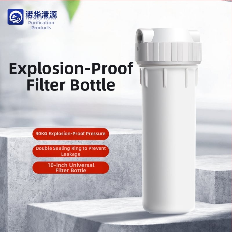 Гланцова бутилка филтър за пречиствател на вода (предна/задна) — PP PET, контейнер за филтър