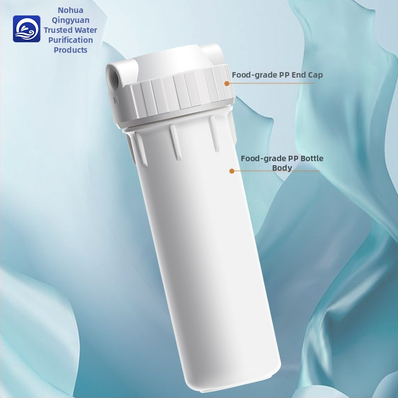Гланцова бутилка филтър за пречиствател на вода (предна/задна) — PP PET, контейнер за филтър
