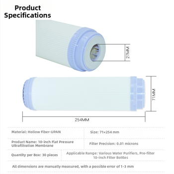 Wei Hong WH0018 ultrafiltracijos membraninio filtravimo elemento vandens valytuvui – UPAN medžiaga, talpa 6000 L