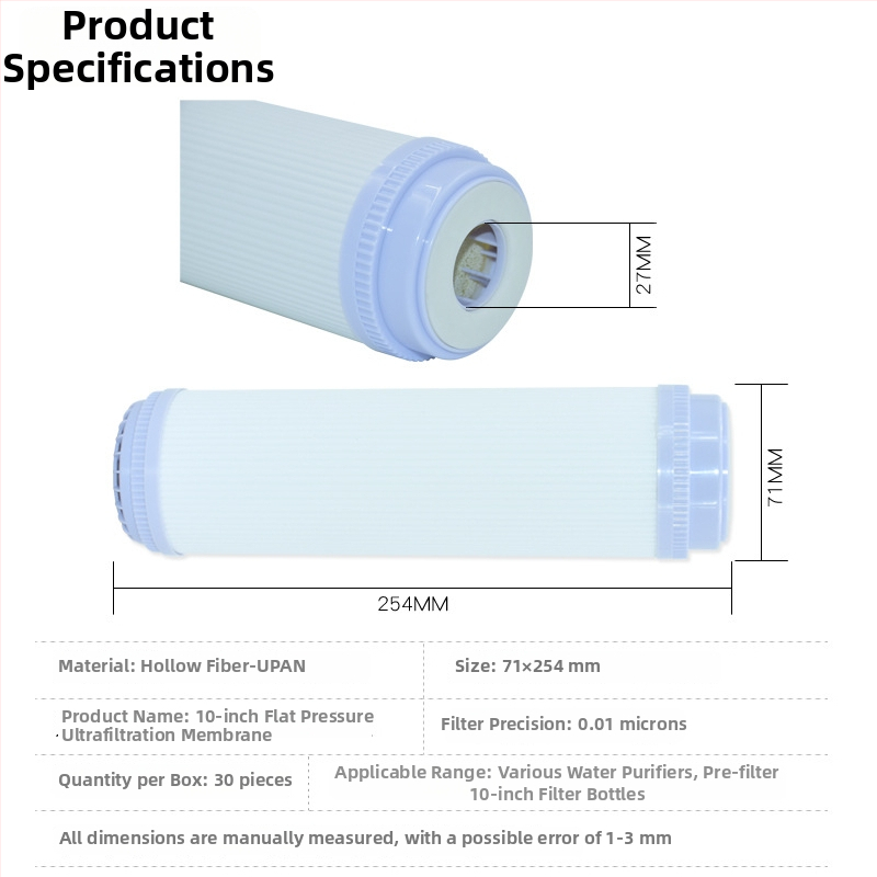 Wei Hong WH0018 ultrafiltracijos membraninio filtravimo elemento vandens valytuvui – UPAN medžiaga, talpa 6000 L