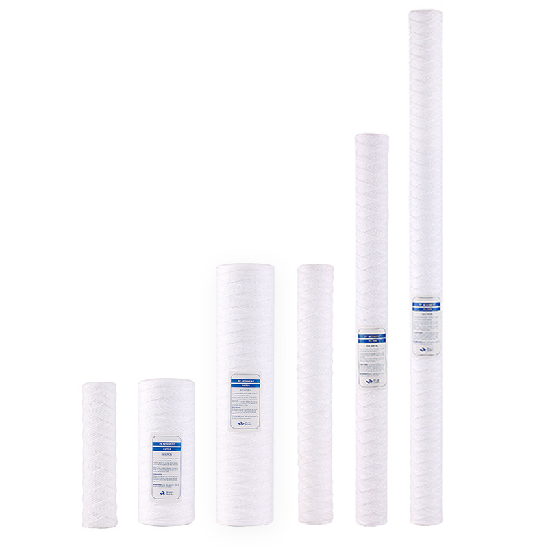 Στοιχείο φίλτρου με περιέλιξη από σύρμα για φιλτράρισμα νερού, βιομηχανία ηλεκτρολυτικής επίστρωσης, ακρίβεια διήθησης 1-100