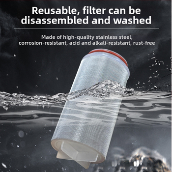 Nerūdijančio plieno vandens filtras elementas, modelis MYJ-01, 40 mikronų, filtruoja nuosėdas, vidiniam filtrui