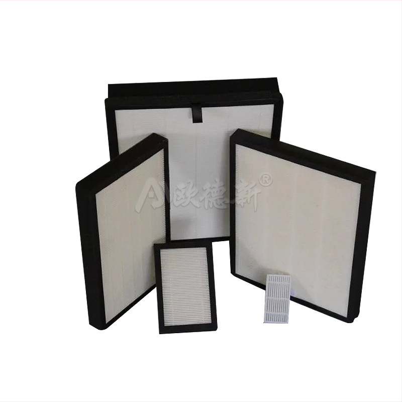 Φίλτρο με πλάκες και πλαίσιο για βιομηχανική αεροφιλτράρισμα, αναδιπλούμενο στοιχείο φιλτραρίσματος, ίνες γυαλιού και χαρτί φιλτραρίσματος, θερμοκρασία λειτουργίας 500