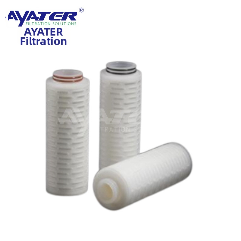 Στοιχείο φίλτρου για PP μικροπορωτική μεμβράνη, pleated δομή, PTFE, 0.22 μm, διεπαφή 226