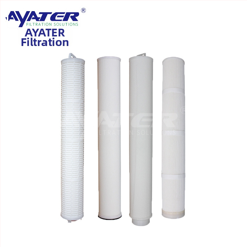 Στοιχείο φίλτρου για PP μικροπορωτική μεμβράνη, pleated δομή, PTFE, 0.22 μm, διεπαφή 226