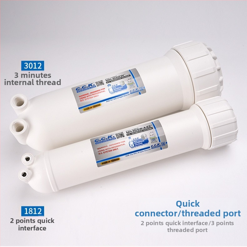 Namų vandens valymo membranų korpusas, modelis 1812/3012, PP, talpa 50-800G, skirtas tiesiam gerimui