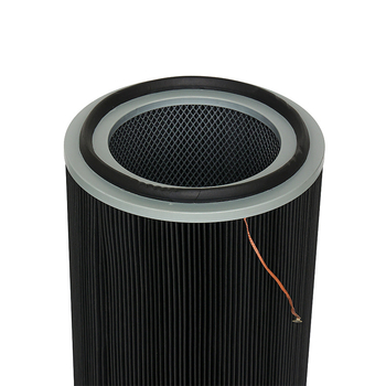 Αποδοτικός φιλτρός κάρτριτζ σκόνης, πολυεστερικό πλέγμα, διπλωμένο στοιχείο φιλτραρίσματος, μοντέλο με επίστρωση E, μέγιστη θερμοκρασία λειτουργίας 150