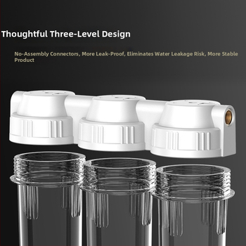 Priešfiltras vandens valytuvas, trijų etapų filtro buteliukas, PP/PET, prekės ženklas One Billion Hours