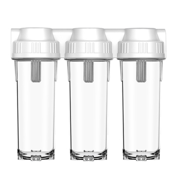 Priešfiltras vandens valytuvas, trijų etapų filtro buteliukas, PP/PET, prekės ženklas One Billion Hours