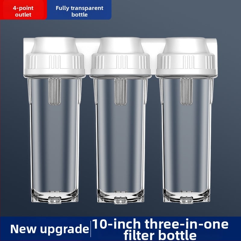 Priešfiltras vandens valytuvas, trijų etapų filtro buteliukas, PP/PET, prekės ženklas One Billion Hours