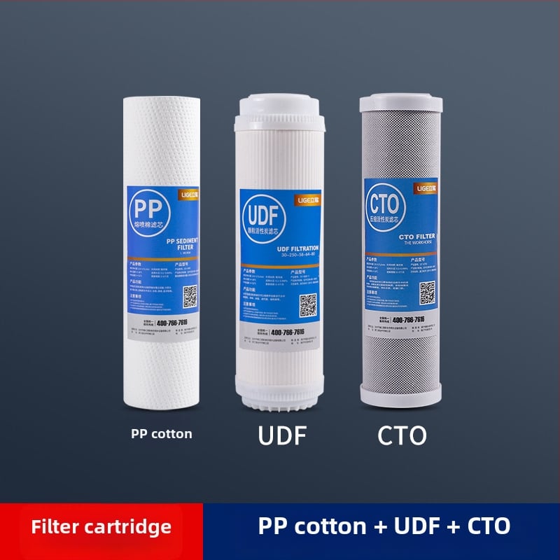 Priešfiltras vandens valytuvas, trijų etapų filtro buteliukas, PP/PET, prekės ženklas One Billion Hours