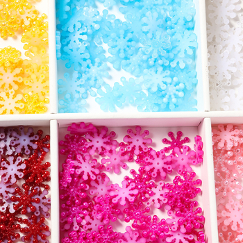 ABS DIY аксесоар за бижута — снежинков модел, изпичано покритие, марка Si Yang, модерен стил OL