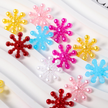 ABS DIY аксесоар за бижута — снежинков модел, изпичано покритие, марка Si Yang, модерен стил OL
