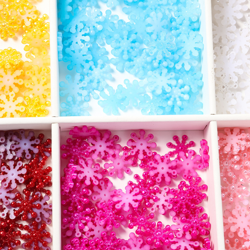 ABS DIY аксесоар за бижута — снежинков модел, изпичано покритие, марка Si Yang, модерен стил OL