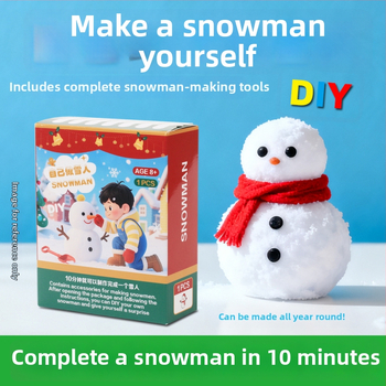 Švietimo mokslo žaislas sniego žmogus DIY stalinis papuošimas; medžiaga: natrio poliakrilatas; nepriklausoma aklųjų dėžė pakuotė; pritaikymas prieinamas; tinkama Kalėdoms