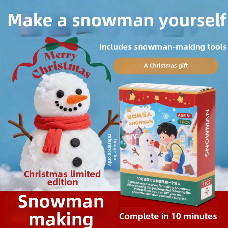 Švietimo mokslo žaislas sniego žmogus DIY stalinis papuošimas; medžiaga: natrio poliakrilatas; nepriklausoma aklųjų dėžė pakuotė; pritaikymas prieinamas; tinkama Kalėdoms