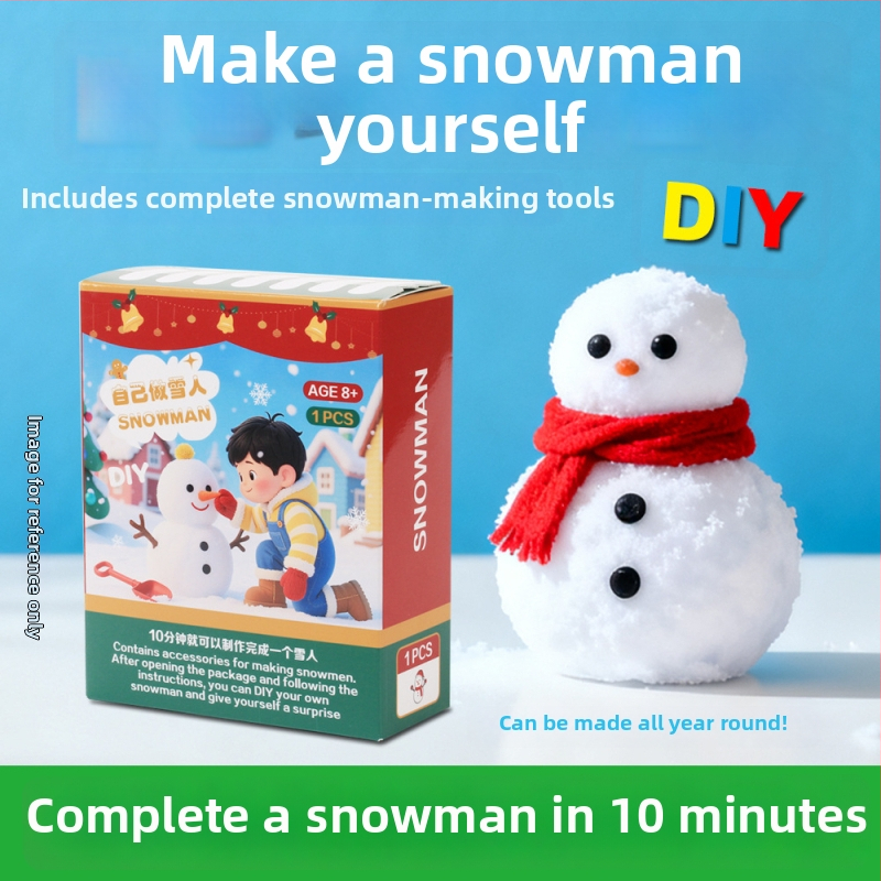 Švietimo mokslo žaislas sniego žmogus DIY stalinis papuošimas; medžiaga: natrio poliakrilatas; nepriklausoma aklųjų dėžė pakuotė; pritaikymas prieinamas; tinkama Kalėdoms