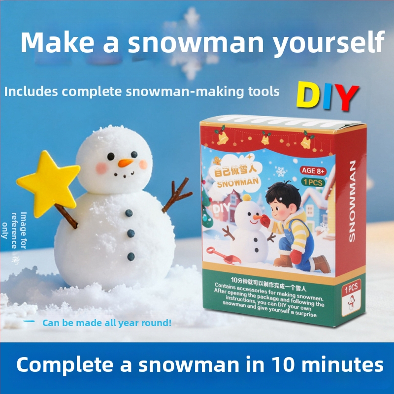 Švietimo mokslo žaislas sniego žmogus DIY stalinis papuošimas; medžiaga: natrio poliakrilatas; nepriklausoma aklųjų dėžė pakuotė; pritaikymas prieinamas; tinkama Kalėdoms