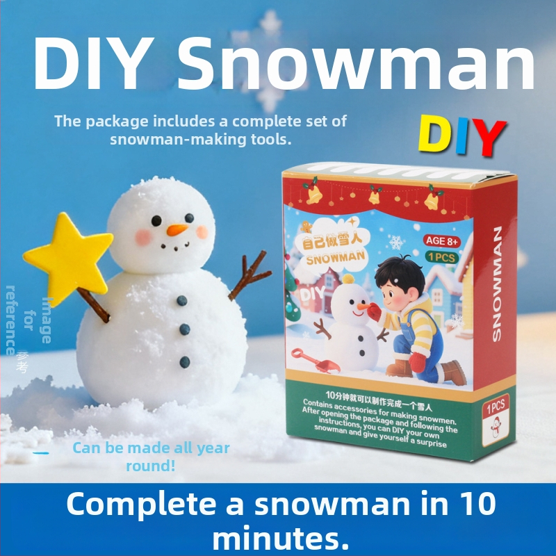 Švietimo mokslo žaislas sniego žmogus DIY stalinis papuošimas; medžiaga: natrio poliakrilatas; nepriklausoma aklųjų dėžė pakuotė; pritaikymas prieinamas; tinkama Kalėdoms