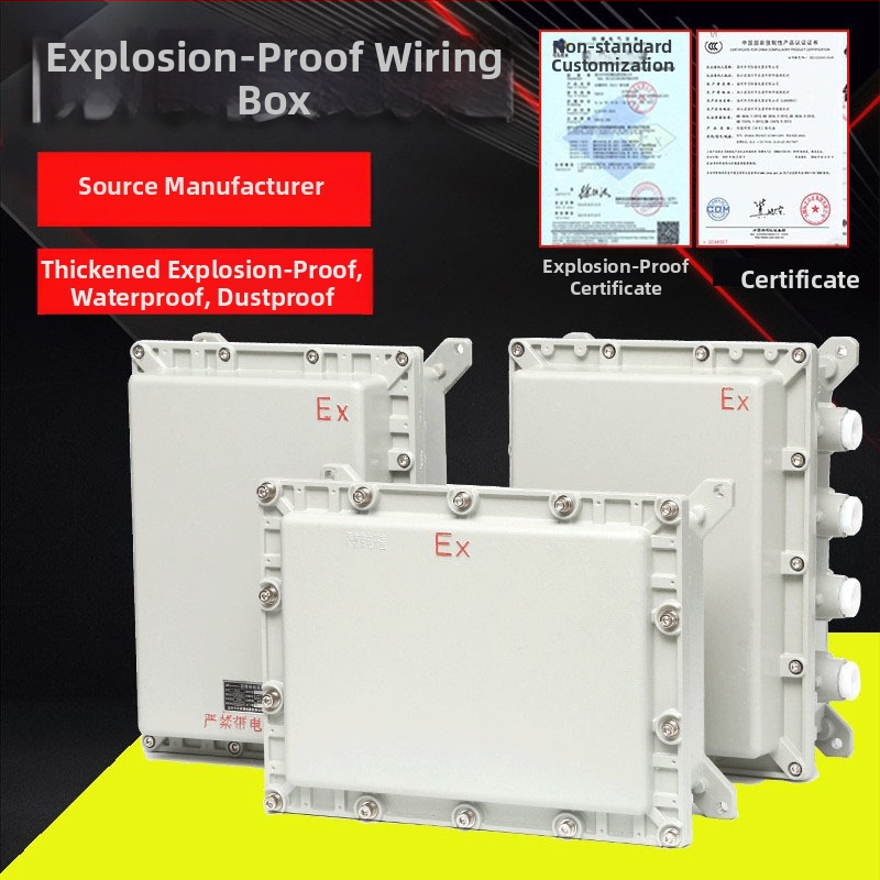Atsparus sprogimui elektros skydelis jungtims/paskirstymui/valdymui — aliuminio IP65 sieninis dėklas, 20 A, serija BJM