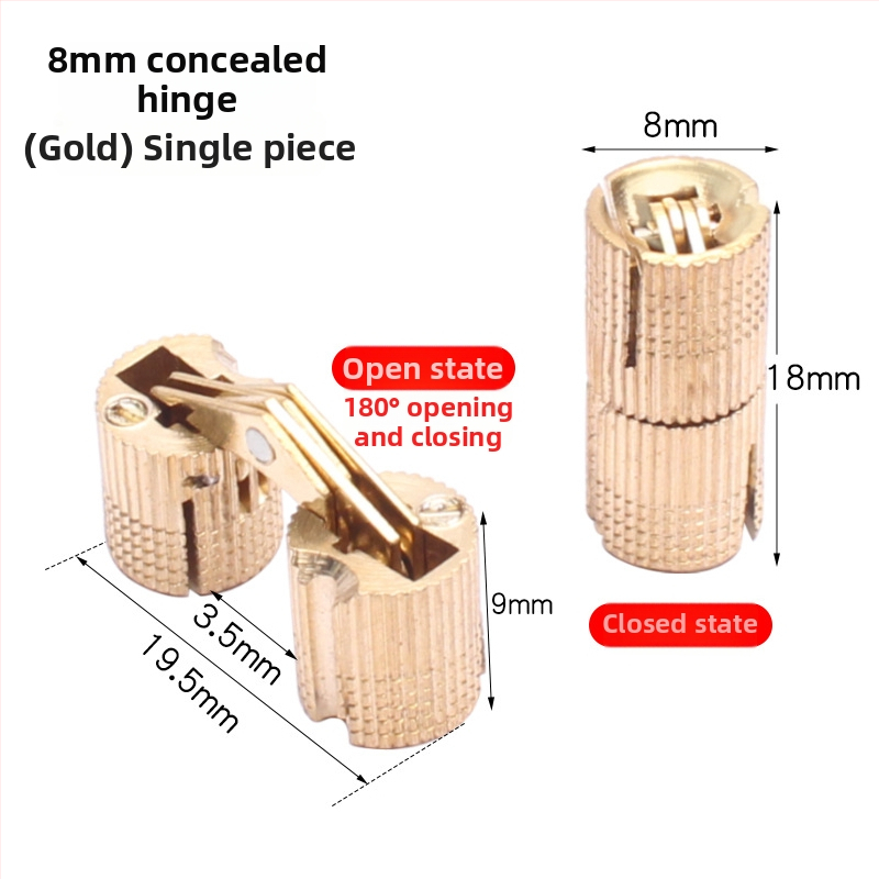 Golden Tripod latonas paslėptas vyris elektros dėžei – paslėpta spintelės durų sistema, tylus atidarymas vienos rankos valdymu, nikeliuotas paviršius