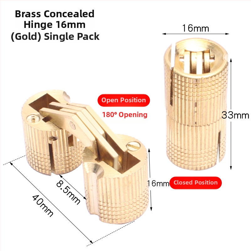 Golden Tripod latonas paslėptas vyris elektros dėžei – paslėpta spintelės durų sistema, tylus atidarymas vienos rankos valdymu, nikeliuotas paviršius