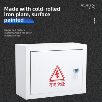 Elektrinės paskirstymo spintelė su 10 grandinių, 10 jungiklių, sieninis montavimas, plienos korpusas, 100 A nominali srovė