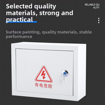 Elektrinės paskirstymo spintelė su 10 grandinių, 10 jungiklių, sieninis montavimas, plienos korpusas, 100 A nominali srovė