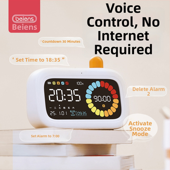 Benish Vizualus laikmatis vaikams, mokymosi laikui valdyti, 4–6 metų, plastmasinis korpusas, lavina regą, jutimus ir klausą