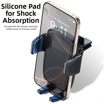 Auto telefonihoidik õhuventiilile - poolautomaalne klõpsmontaaž, navigeerimiseks, üldine ühilduvus