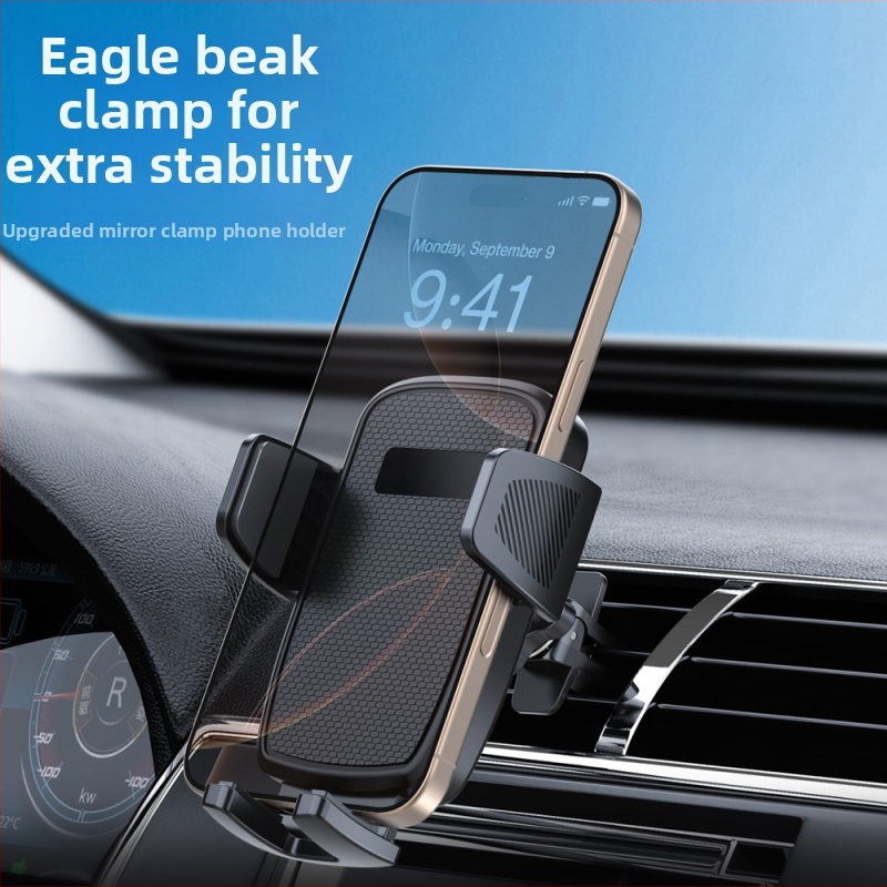 Auto telefonihoidik õhuventiilile - poolautomaalne klõpsmontaaž, navigeerimiseks, üldine ühilduvus