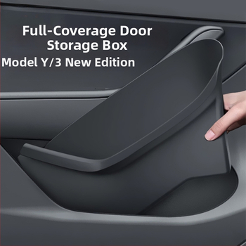 Tesla Model Y/3 prietaisų skydelio saugyklos dėžutė — Plastikas, Vandeniui atspari, Slėgiui atspari, Su rankena