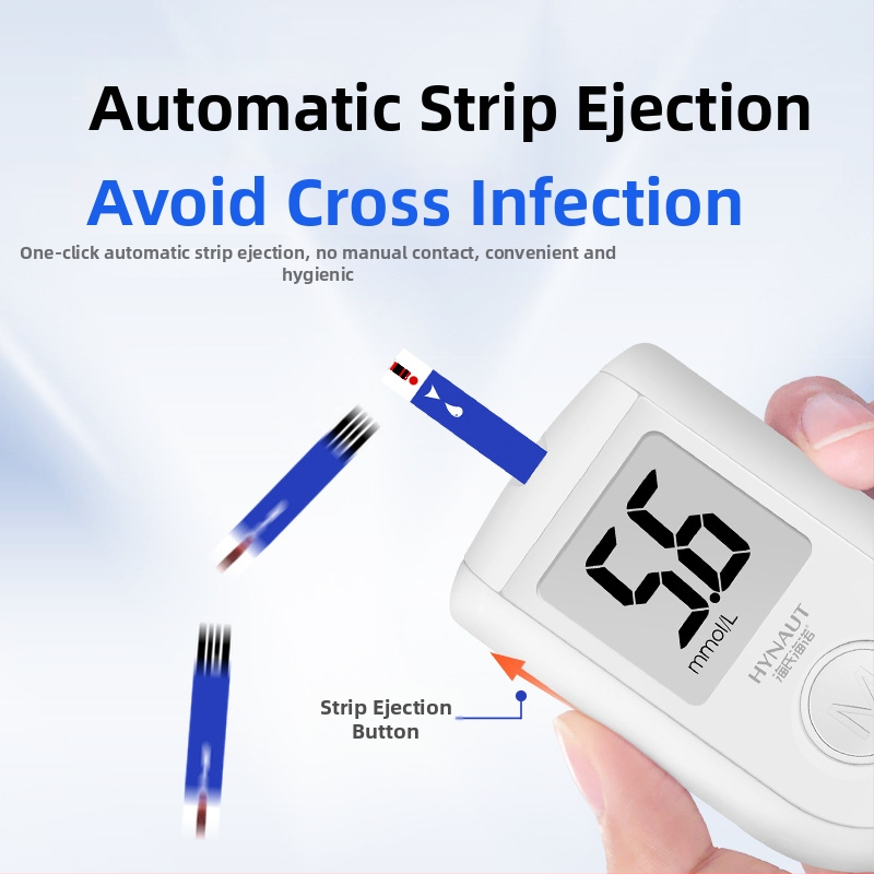 Hainuo asins glikozes testšķēres — atkārtoti lietojamas, 50 gab., medicīniskā kvalitāte