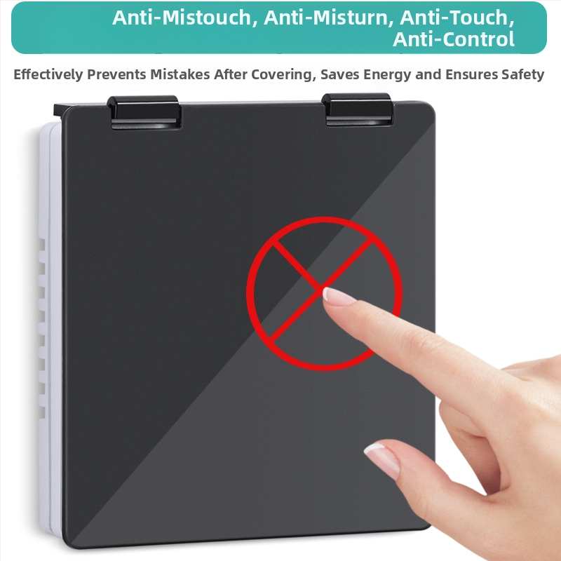 Centrinio oro kondicionieriaus šešėlinio panelio apsauginis gaubtas, skirtas jungiklio dėžei ir termostatui — apsauga nuo netyčinio prisilietimo, atsparus purslams vonioje