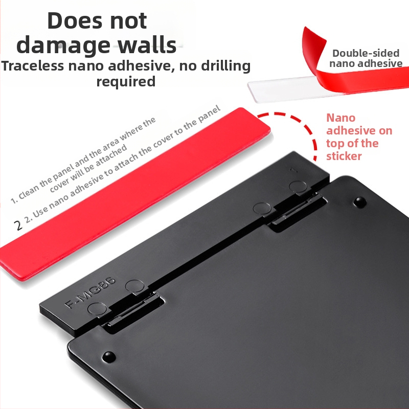 Centrinio oro kondicionieriaus šešėlinio panelio apsauginis gaubtas, skirtas jungiklio dėžei ir termostatui — apsauga nuo netyčinio prisilietimo, atsparus purslams vonioje