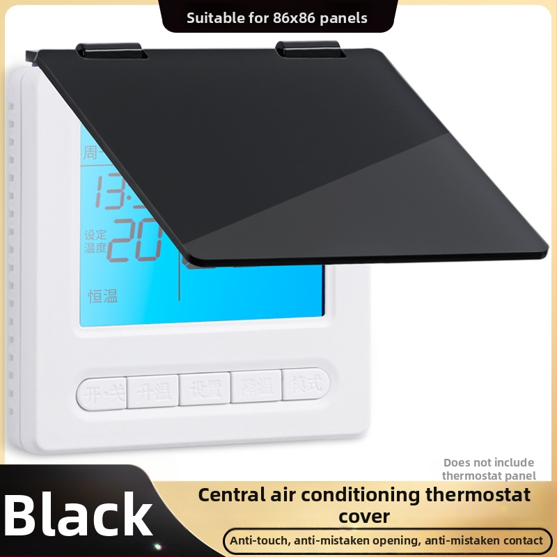 Centrinio oro kondicionieriaus šešėlinio panelio apsauginis gaubtas, skirtas jungiklio dėžei ir termostatui — apsauga nuo netyčinio prisilietimo, atsparus purslams vonioje