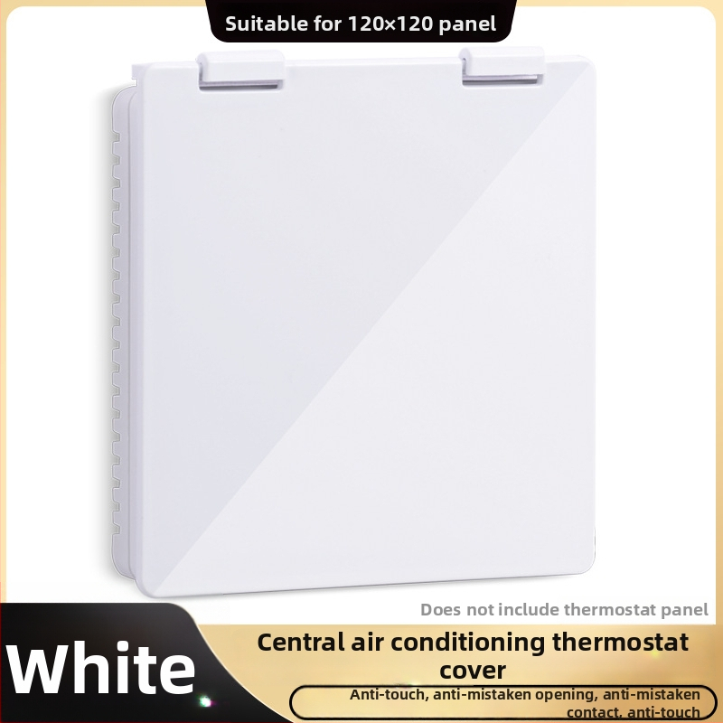 Centrinio oro kondicionieriaus šešėlinio panelio apsauginis gaubtas, skirtas jungiklio dėžei ir termostatui — apsauga nuo netyčinio prisilietimo, atsparus purslams vonioje