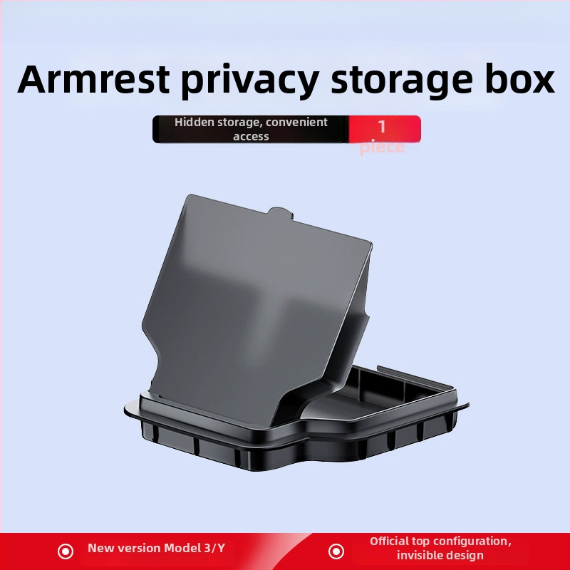 Tesla Model Y Centrinės konsolės laikymo dėžutė — plastikinė, skirta prietaisų skydeliui, atspari vandeniui ir spaudimui