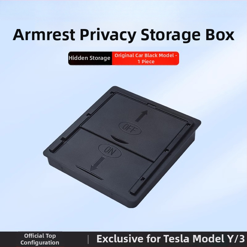 Tesla Model Y Centrinės konsolės laikymo dėžutė — plastikinė, skirta prietaisų skydeliui, atspari vandeniui ir spaudimui