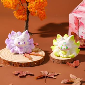 Graceful figura od smole Nine-Tailed Fox za stolni dekor i središnju konzolu automobila — crtani stil (Materijal: Smola) (Brand: Graceful) (Stil: Crtani)