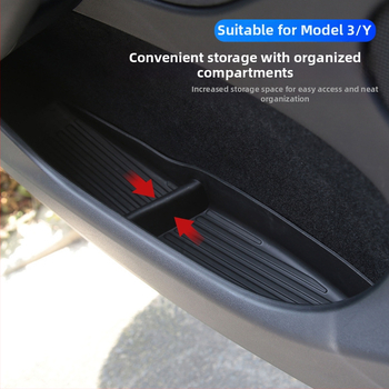 Tesla Model Y durų rankenos saugojimo dėžutė (6 vietos) – skirta keturioms durims, plastikinė, atspari vandeniui, atspari spaudimui