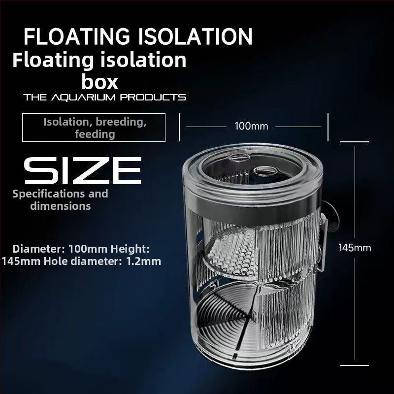 Plūduriuojanti akrilinė inkubavimo dėžutė reprodukcijos izoliacijai