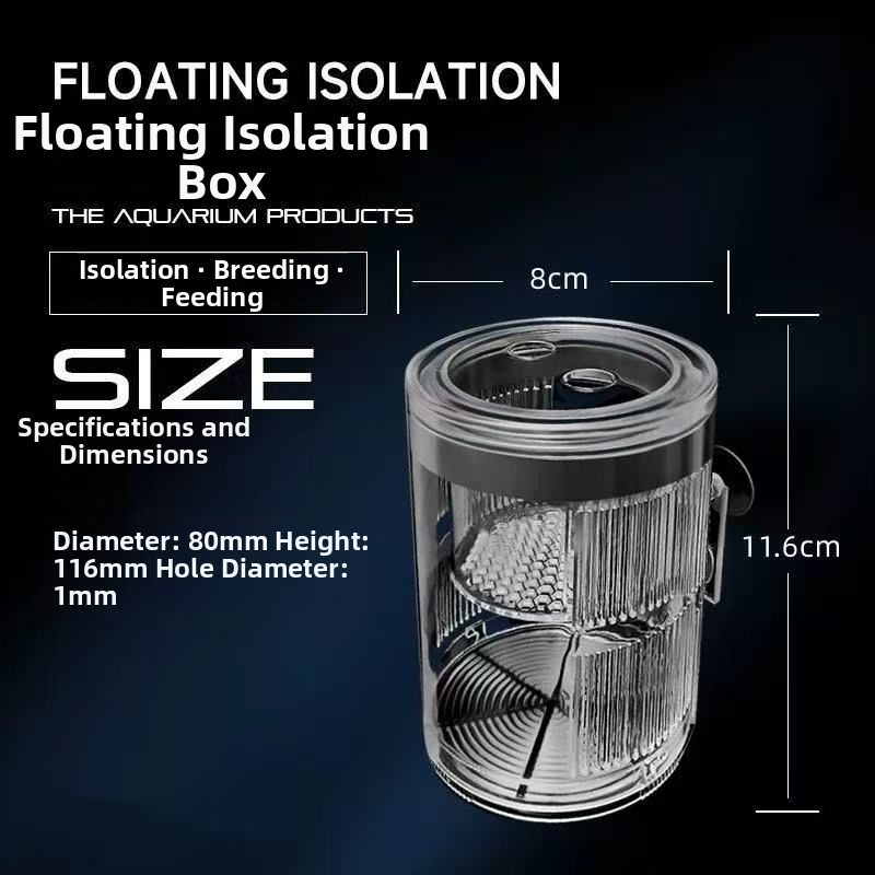 Plūduriuojanti akrilinė inkubavimo dėžutė reprodukcijos izoliacijai