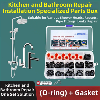 Remonto tarpiklių rinkinys čiaupui, dušai ir maišytuvo vožtuvui – ABS silikono gelio medžiaga, šiuolaikinis minimalistinis stilius