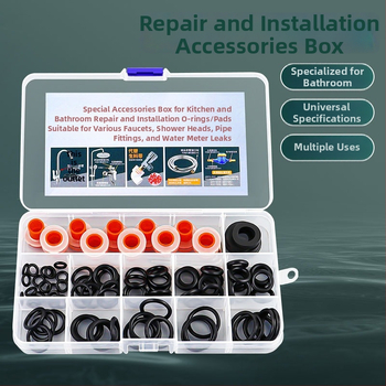 Remonto tarpiklių rinkinys čiaupui, dušai ir maišytuvo vožtuvui – ABS silikono gelio medžiaga, šiuolaikinis minimalistinis stilius