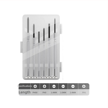 Delixi electric atsuktuvų rinkinys laikrodžiams, akinėms ir mobiliems telefonams – CR-V plienas, be izoliacijos