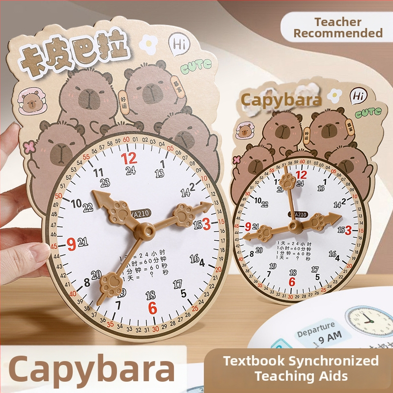 Švietėjiškas laikrodžio modelis laikui įsisavinti – kartonas/plastikas, skirtas 7–14 metų vaikams; pakuotė tinkliname maiše; skatina intelektinę plėtrą, praktinį mokymą ir interaktyvią žaidą.