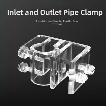 Akrilo laikiklis įleidimo/išleidimo vamzdžiams akvariumui – maitinimo vamzdelio klipas, Mu Fan, akvariumo įranga