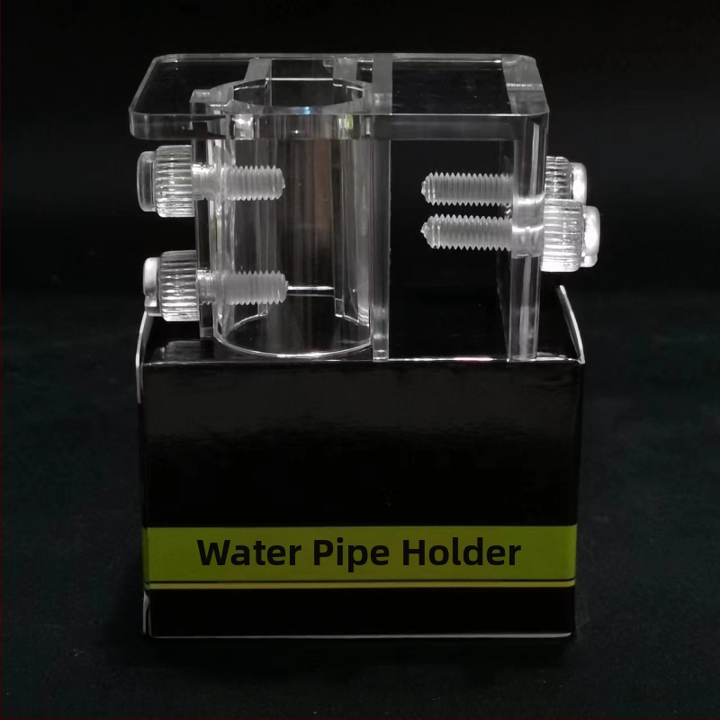 Akrilo laikiklis įleidimo/išleidimo vamzdžiams akvariumui – maitinimo vamzdelio klipas, Mu Fan, akvariumo įranga