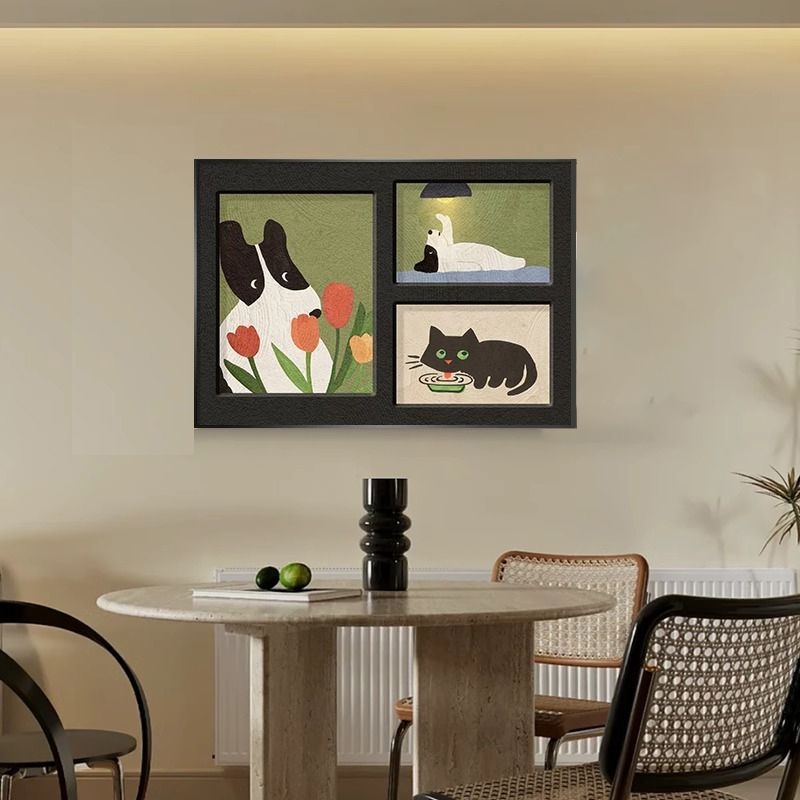 Nordinio stiliaus dekoratyvinis paveikslas elektros skaitiklio dėžei, rėminamas, kabinamas, inkjet spausdinimas ant PS rėmo su kristaliniu filmu, vienas rėmų pora, tinkamas skaitiklio erdvei